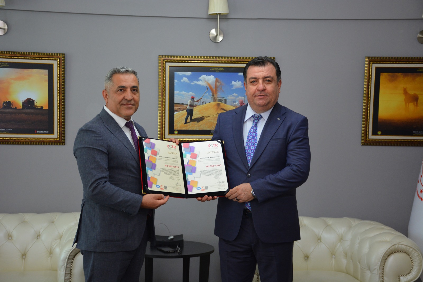 TİGEM, TS EN ISO 9001:2015 KALİTE YÖNETİM SİSTEMİ BELGESİ ALMAYA HAK KAZANDI